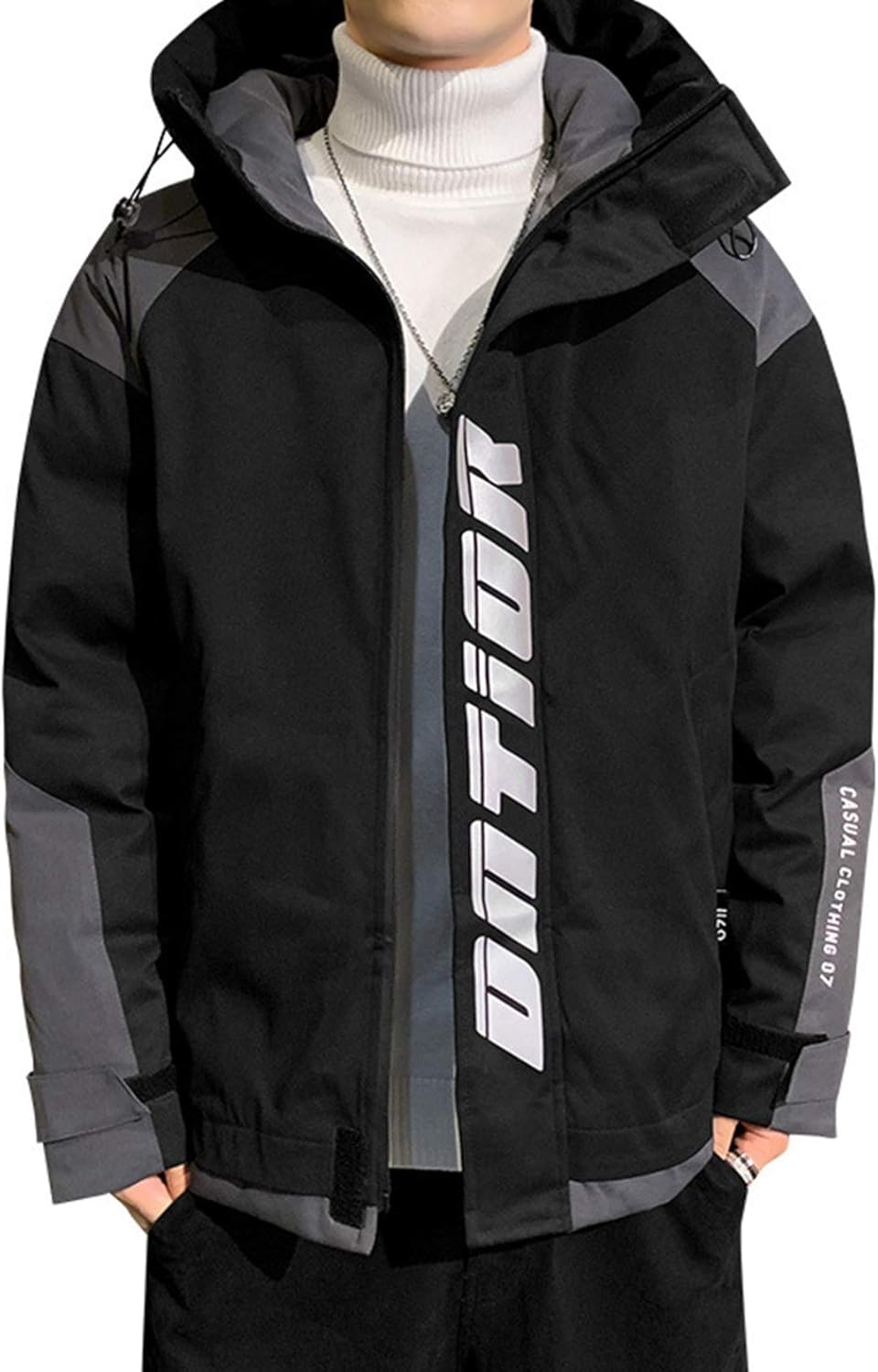 -4XL 中綿コート メンズ ショート丈 フード付き 厚手 防風 防寒 暖かい カジュアル 通勤 通学 登山 アウトドア ダウンジャケット 大きいサイズ ゆったり ファッション 英字柄 3色展開 冬服 13,724円