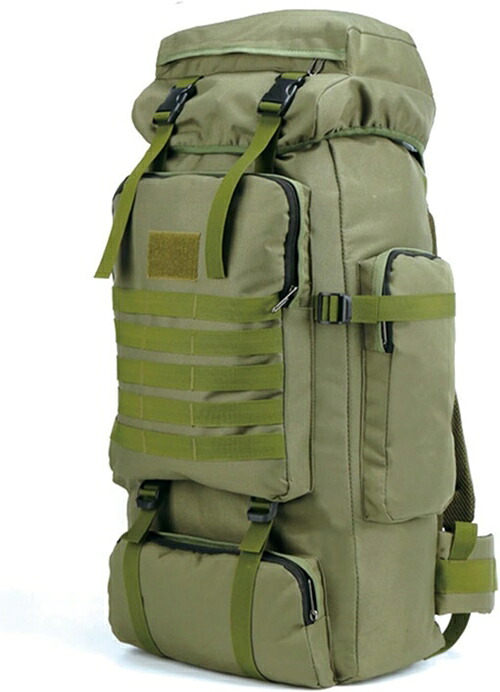 大型 ミリタリー バックパック 登山用バッグ リュック タクティカル ザック キャンプ ハイキング トラベル アウトドア用 旅行 軍用 軽量 耐久性 ハイキング 釣り サイクリング