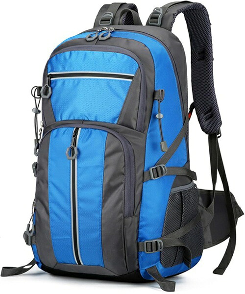 登山用バッグ 各種ポケット搭載 キャンプリュック 耐水 防汚 トラベルバックパック スケボー ジョギング 散歩 女性/男性 ランニングバッグ 便利 通学用 就活 出張対応