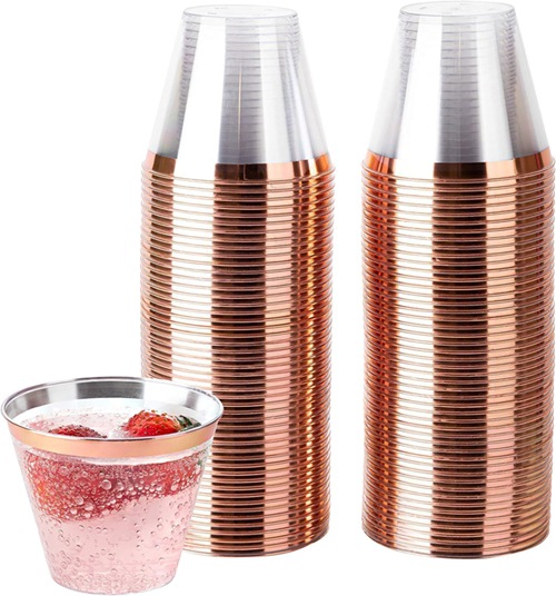 プラスチックカップ プラカップ 西洋料理 25個入 カップ アイスクリームカップ 9オンス 透明プラスチックカップ 使い捨てハードカップ プラスチックワインカップ カクテルカップ パーティーカップ 飛