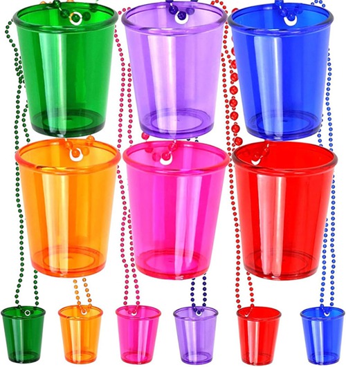 コップ プラスチックコップ 24個入り 首掛け ストラップ付 タンブラー プラスチック製 ドリンクカップ 飲料カップ クリスマス パーティー 謝肉祭 カーニバル ハロウィン 祝祭日 お祭り 合コン 業