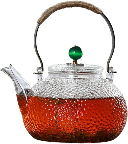 耐熱ガラス ティーポット ガラス 急須 900ml 直火 透明 茶こし付き 緑茶 ティーポット｜Libre777