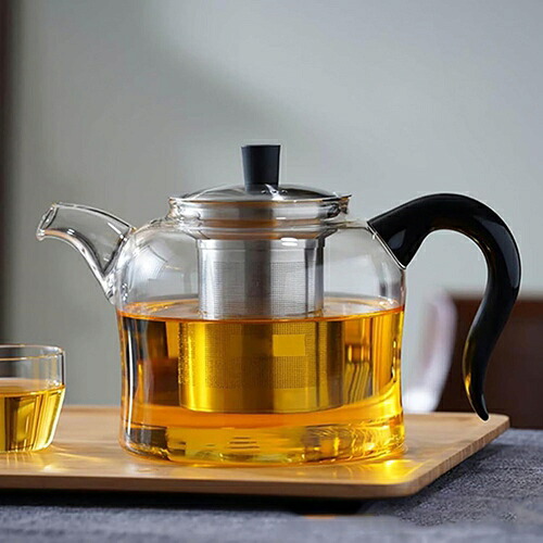 ティーポット 瑠璃 耐熱 急須 澄み切った 大収容能力 直火 割れない 茶こし?手持ち部分付き添い人 分かりやすい 耐熱瑠璃 洗い分かりやすい 紅茶の葉 フルーツ紅茶 花茶 紅茶寄り合いに大放射能 (680ml) 飲食店 冷水 コーヒー・お茶用品-茶道具・湯呑・急須