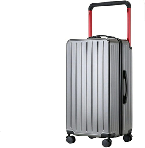 スーツケース キャリーケース 機内持ち込み 35L キャリーバッグ ファスナー式 超軽量 小型 耐衝撃 静音 ダブルキャスター 360度回転 旅行 ビジネス 出張 グレー Sサイズ（1-3泊）｜Libre777