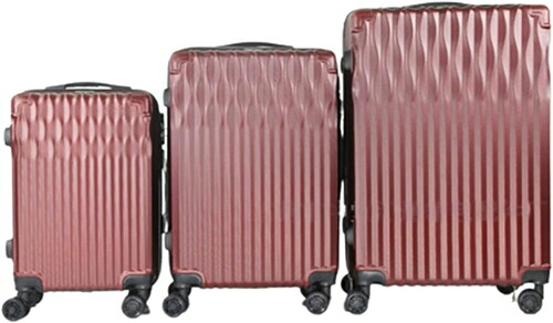 スーツケース キャリーケース 機内持ち込み 35L キャリーバッグ ファスナー式 超軽量 小型 耐衝撃 静音 ダブルキャスター 360度回転 旅行 ビジネス 出張 レッド Sサイズ（1-3泊）