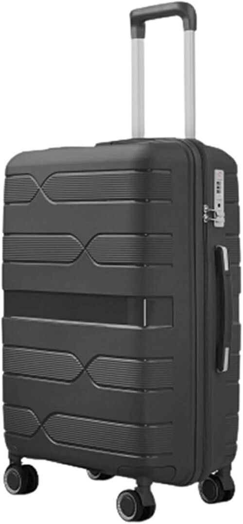 スーツケース キャリーケース 機内持ち込み 40L キャリーバッグ TSAロック搭載 ファスナー式 超軽量 小型 耐衝撃 静音 ダブルキャスター 360度回転 旅行 ビジネス 出張 グレー Sサイズ（｜Libre777