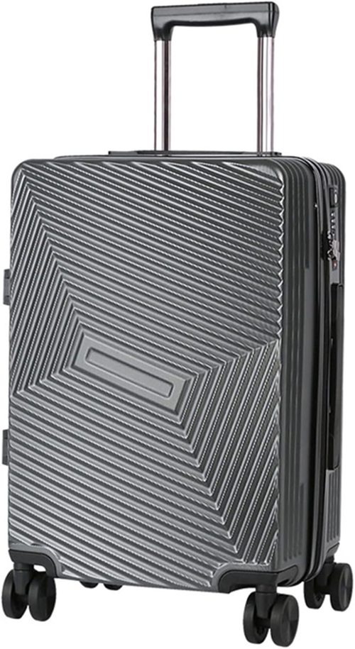 スーツケース キャリーケース 機内持ち込み 35L キャリーバッグ TSAロック搭載 ファスナー式 超軽量 小型 耐衝撃 静音 ダブルキャスター 360度回転 旅行 ビジネス 出張 グレー Sサイズ（