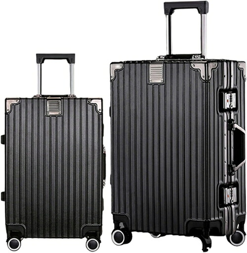 スーツケース キャリーケース 機内持ち込み 35L キャリーバッグ TSAロック搭載 アルミフレーム 超軽量 小型 耐衝撃 静音 ダブルキャスター 360度回転 旅行 ビジネス 出張 ブラック Sサイ 9,956円