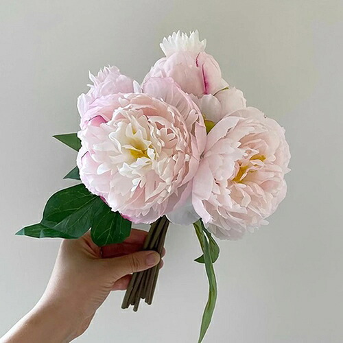 造花 飾り 花束 インテリア おしゃれ 牡丹 枯れない花 寝室 玄関 部屋 オフィス 母の日 結婚式 誕生日 お祝い 開店祝い お見舞い ウェディング パーティー プレゼント 写真小道具 アートフラワ