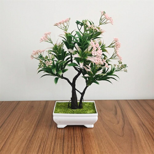 人工観葉植物 卓上 フェイクグリーン 松 造花 本物そっくり 枯れない 世話不要 高約26cm*幅約23cm 盆栽 インテリア 室内 オフィス 店舗 デスク装飾 置物 鉢植え 転居 新築祝い 贈り物