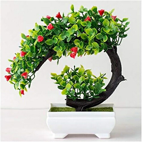 人工植物 人工プラスチック製の盆栽の偽の植物の花の結婚式の家の装飾ガーデンホテルの鉢植えの人工的な偽のプラスチック盆栽植物の木 人工観葉植物
