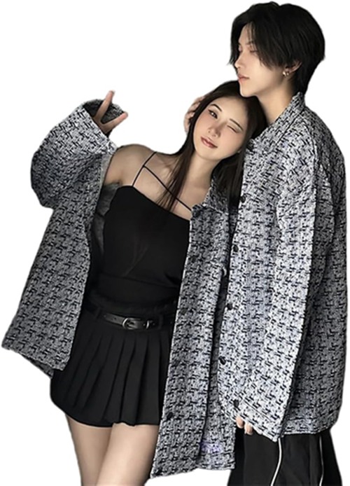 ジュタオピン ペアルック シャツ カップル レディース アウター メンズ ジャケット ペア カップル パーカー お揃い ペア服 長袖 コート 春 秋 冬 服 コーデ ペアルック カップル 服 彼氏 彼 6,739円