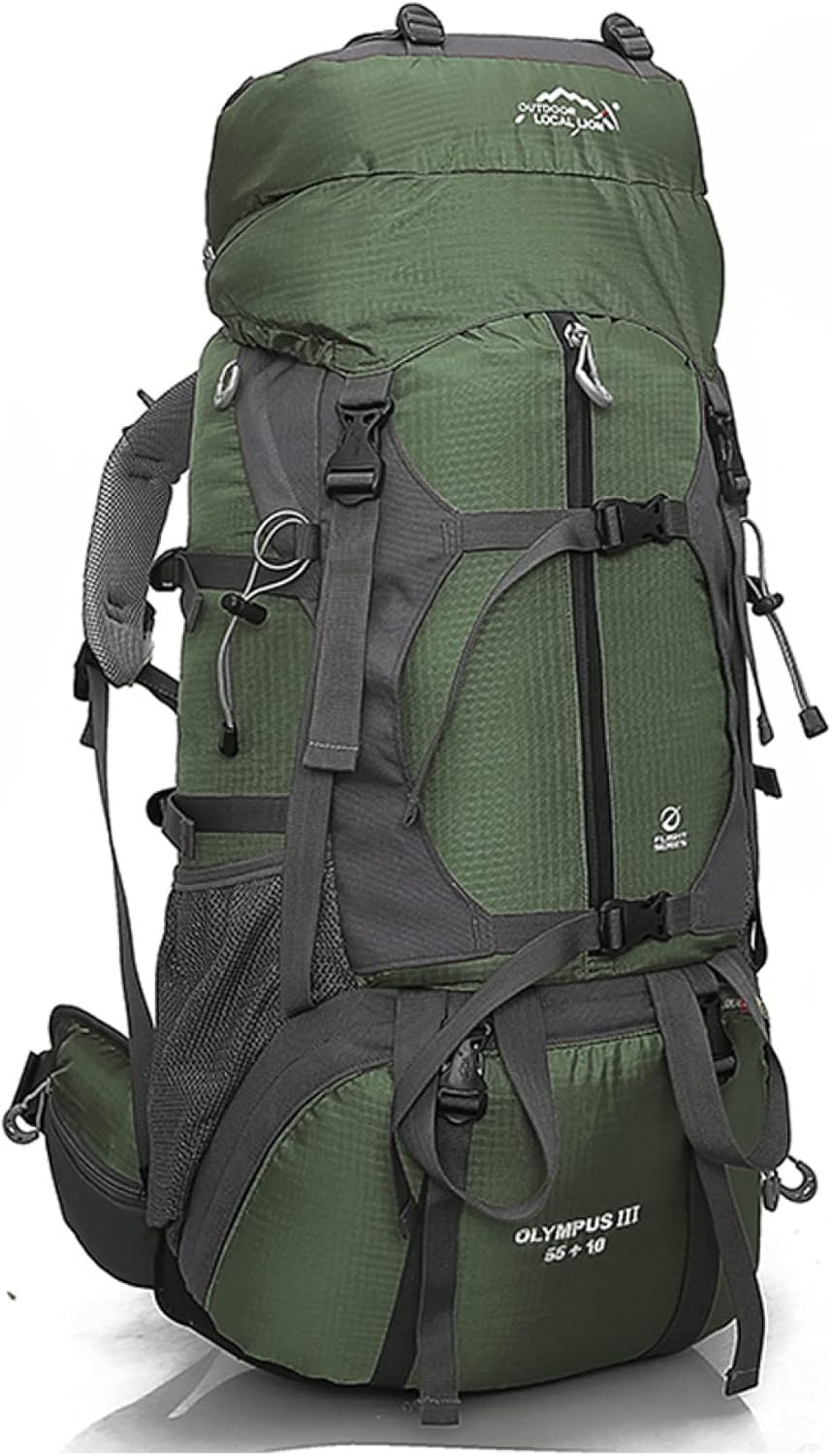登山バッグ 65L 登山リュック 大容量 バックパック 撥水・防汚 リュックサック ザック 多機能 収納性 超軽量 通気性 男女兼用 ハイキング キャンプ 防災 旅行 アウトドア