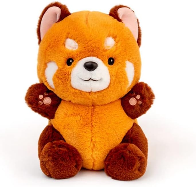 ぬいぐるみ レッサーパンダ 大きい 添い寝 もちもち 萌え 寝かしつけ お誕生日 プレゼント 子供向け 抱き枕 縫い包み クリスマス ベッドサイド 可愛い 柔らか 贈り物 バレンタインデー 35cm｜Libre777