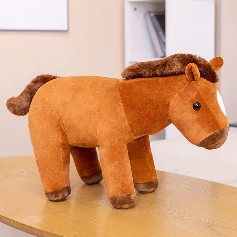 ウマ もちもちぬいぐるみ プレゼント 昼寝まくら 抱き枕 縫い包み 馬 誕生日プレゼント 抱き枕 ウマ 柔らかく ぬいぐるみ かわいい 腰当クッション 馬 馬 添い寝まくら 80cm だきまくら ブラ|Libre777