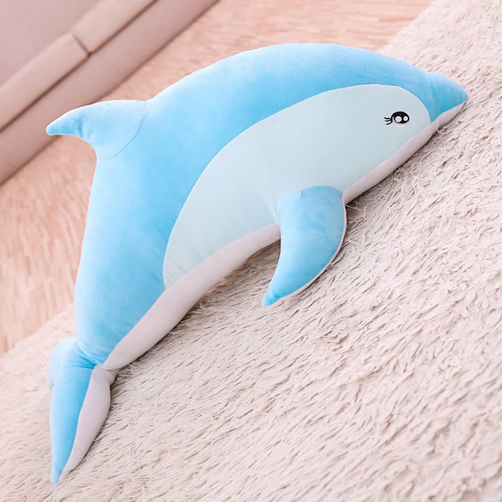 1m もちもち プレゼント お祝い 抱き枕 イルカ おもちゃ 安眠グッズ ぬいぐるみ 動物 大きい クッション 特大 可愛い だきまくら だきまくら ブルー 添い寝枕 プレゼント プレゼント 気持ちい