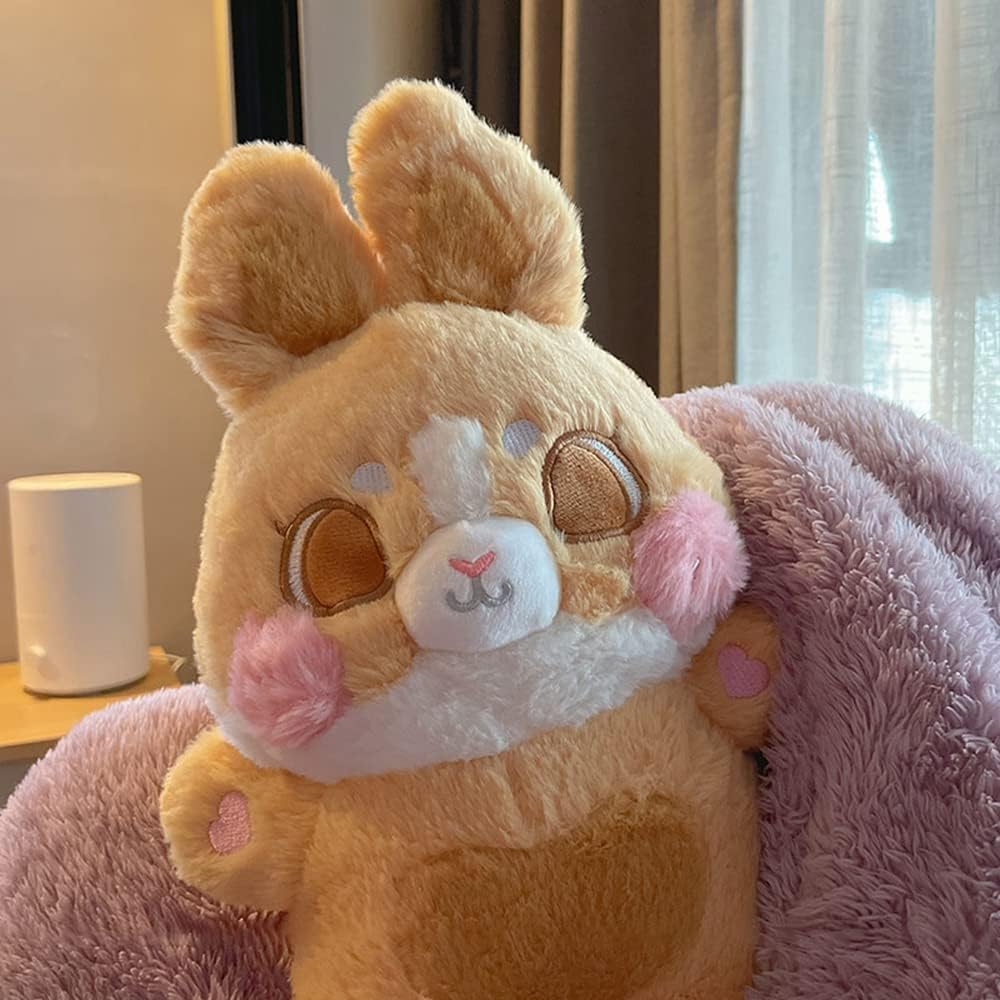 ぬいぐるみ 家兎 兎 馬鹿でかい 好いたらしい 抱き枕 赤ちゃん向け 添い寝 寝かしつけ ねむねむ やわらか 睡眠時間枕 ハロウィン 赤ちゃんの日 生まれ落ちる日 赤銅色 グッズ 35糎 ホンブルグ帽 だきまくら 低手向かい クリスマ