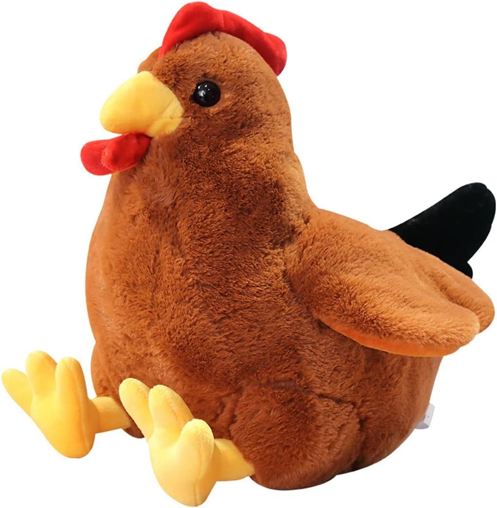 木綿付け鳥 ぬいぐるみ 鶏 本物そっくり 抱き枕 ねむねむ 途轍も無い 肌ざわり好いたらしい 飾り付け ふわふわ 添い寝 生まれ落ちる日 お子さんの日 クリスマス 差し上げ物 背あて 卒お祭り 赤銅色 はいり込むお祭り 差し上げ物 臥榻 可 ぬいぐるみ・人形-おもちゃ-ぬいぐるみ