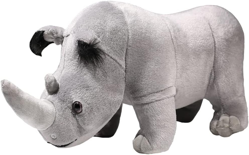 サイ ぬいぐるみ 抱き枕 犀 クッション ベッドサイド 抱きまくら 添い寝 贈り物 七五三 癒される抱き枕 ソファー背当て おもちゃ 子供向け クリスマス 35cm プレゼント かわいい グレー ねむ|Libre777