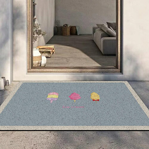 おしゃれ 玄関マット 泥落とし かわいい 室外 屋外 エントランスマット 勝手口 防音 デザイン 無地 シンプル 転倒防止 泥落としマット 置きやすい 60*90cm インテリア 汚れにくい ウェルカ
