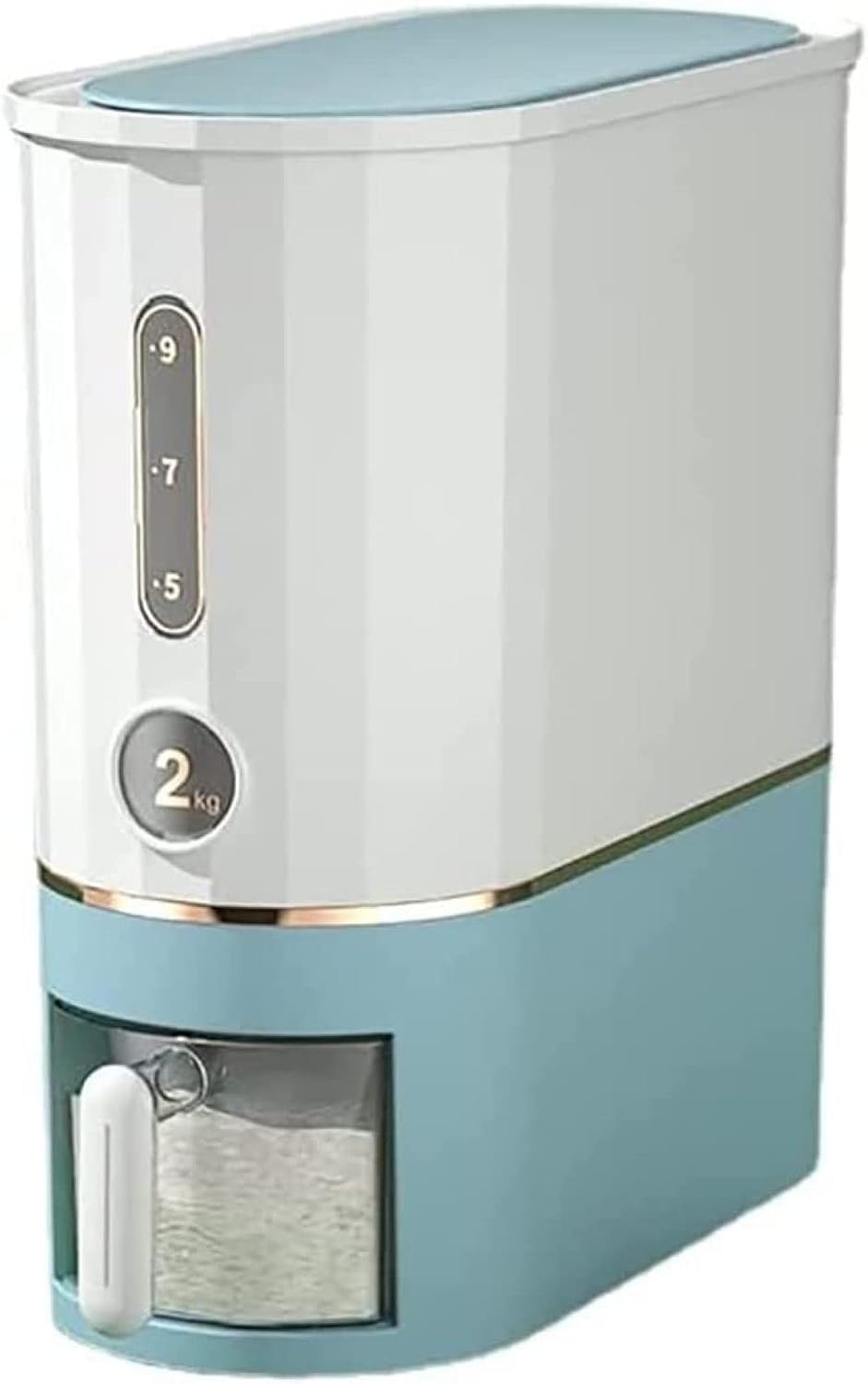 全自動計量米桶米 米びつ 10kg 洗える 計量 ライスボックス こめびつ キッチン用品 キッチン収納 密閉 防湿 虫除 おしゃれ お米 コメ ッカー キッチン 食品 穀物 保存容器 お手入れ簡単 鮮｜Libre777