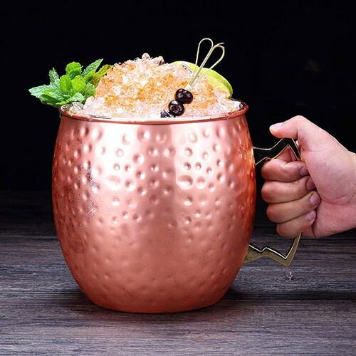 モスコミュールマグ ステンレス鋼 5000ml スコミュール銅マグカップ ミュールマグカップ 樽型 カクテル水呑み コップ 銅優勝杯 一緒になる不死化日の生まれ落ちる日寄りあいに至適 ユニセック 差し上げ物 手持ち部分付き添い人