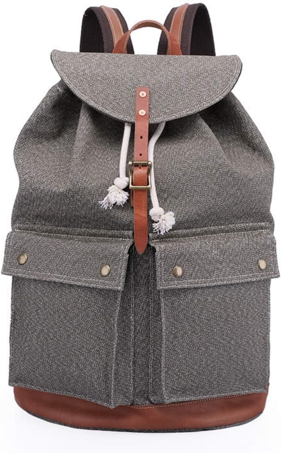 キャンバスバックパック メンズ 43*35*16cm 大容量 多機能 リュックサック デイパック 登山リュック・ザック ビジネス スポーツ アウトドア 旅行 出張 カジュアル モダン おしゃれ