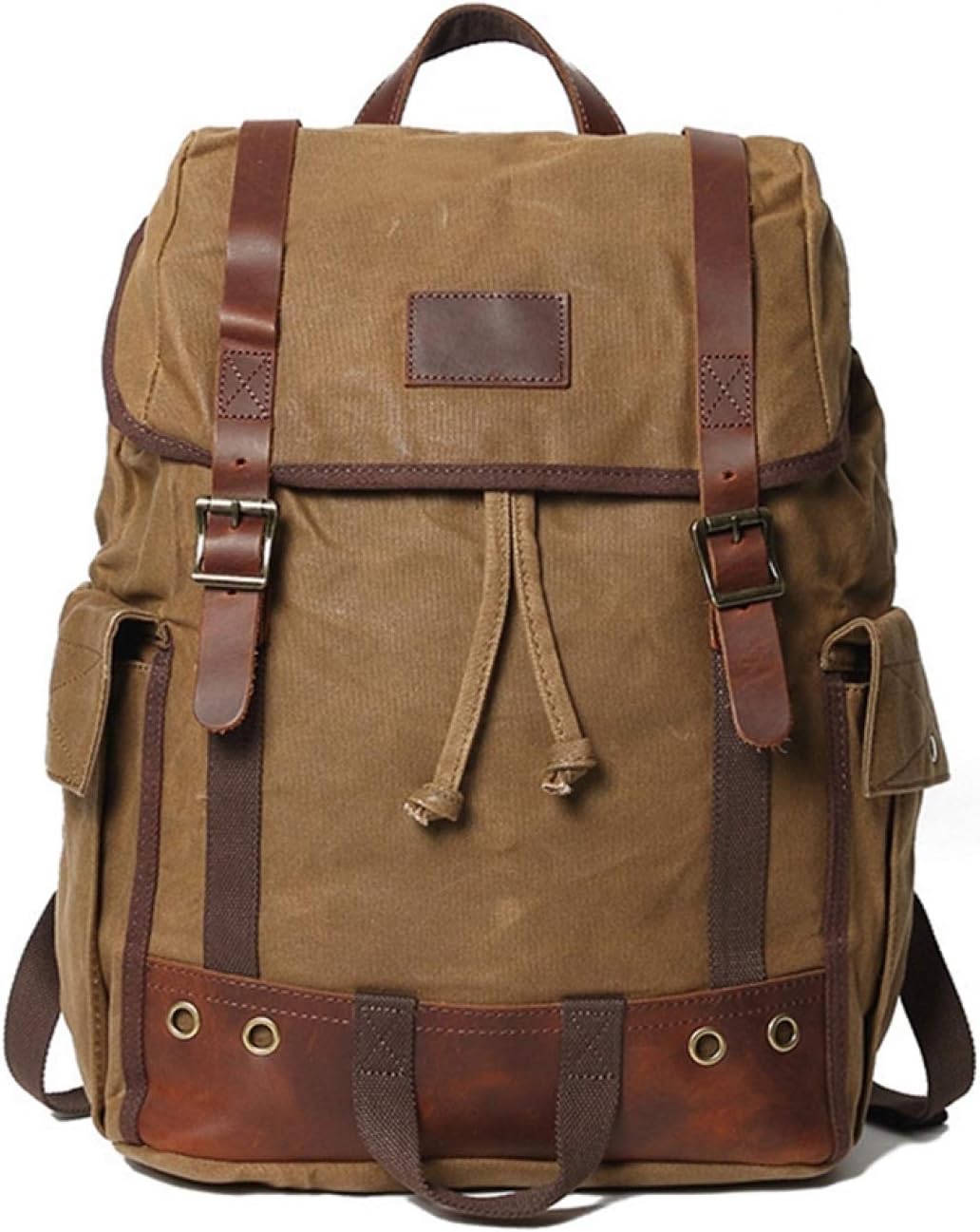 リュック メンズ キャンバス レトロ 44*37*14cm 大容量 丈夫 耐摩耗 多機能 バックパック 登山リュックサック デイパック ザック ビジネス スポーツ アウトドア 通学 通勤 旅行 出張