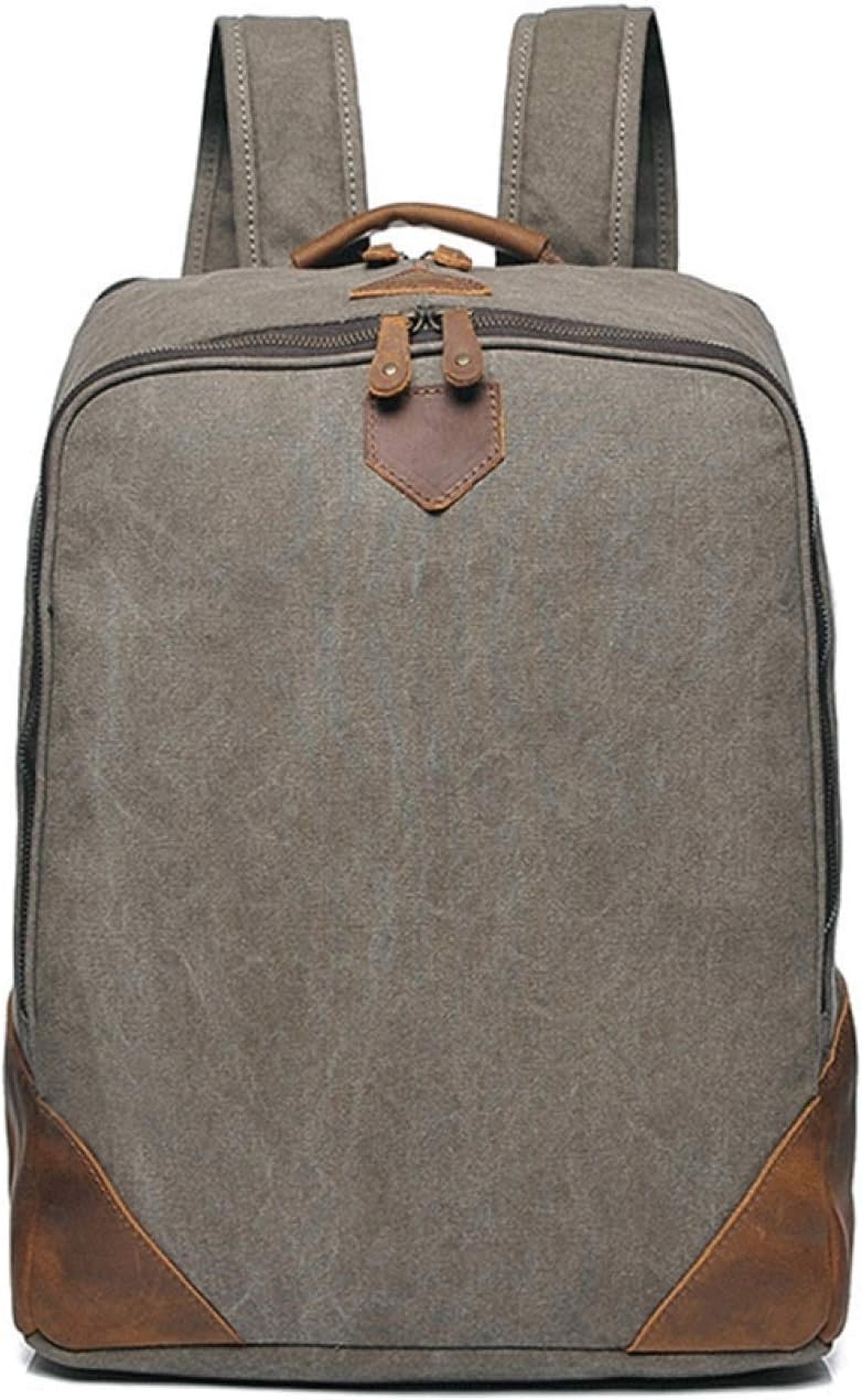 キャンバスリュックサック メンズ 42*33*15cm 大容量 多機能 バックパック デイパック 登山リュック・ザック ビジネス スポーツ アウトドア 旅行 出張 カジュアル レトロ おしゃれ
