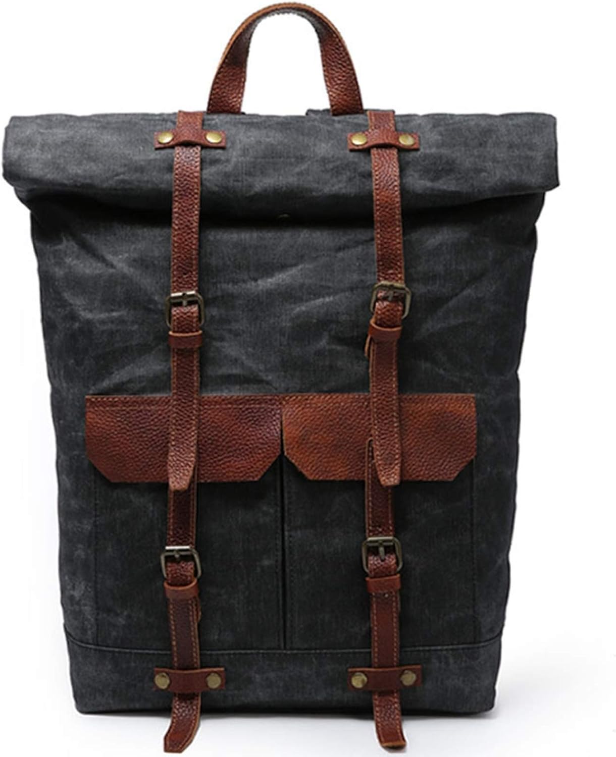 リュック キャンバス レトロ 5色展開 46*32*15cm 大容量 丈夫 耐摩耗 多機能 バックパック 登山リュックサック デイパック ザック ビジネス スポーツ アウトドア 通学 通勤 旅行 出張