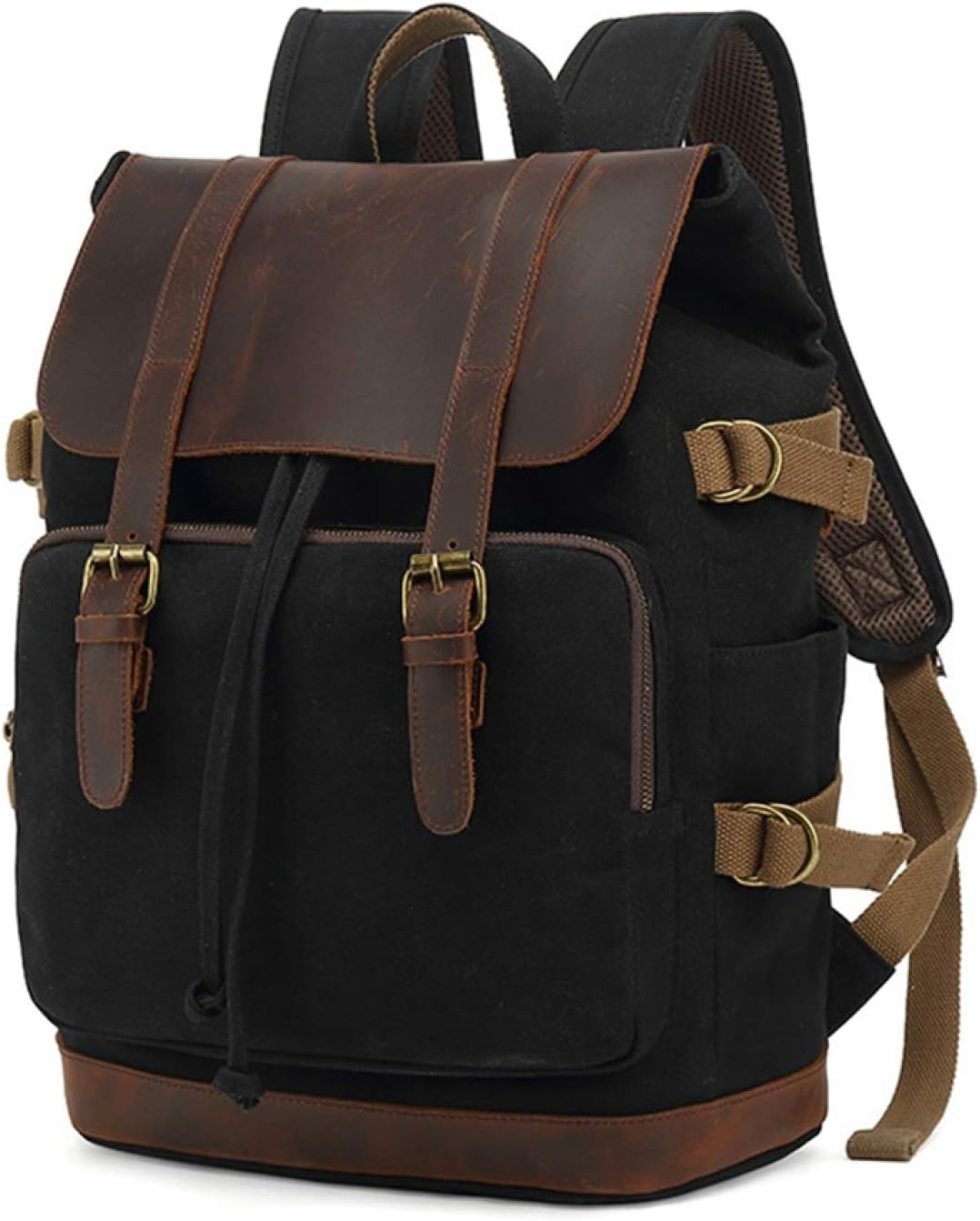 リュックサック キャンバス 防水 オイルワックス 44*32*16cm 大容量 多機能 バックパック デイパック 登山リュック・ザック ビジネス スポーツ アウトドア 旅行 出張 レトロ カジュアル