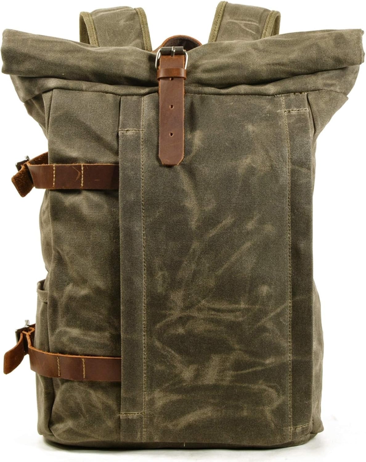 バックパック キャンバス メンズ 15インチ 40*30*17cm 防水 大容量 丈夫 耐摩耗 多機能 登山リュックサック デイパック ザック ビジネス スポーツ アウトドア 通学 通勤 旅行 出張