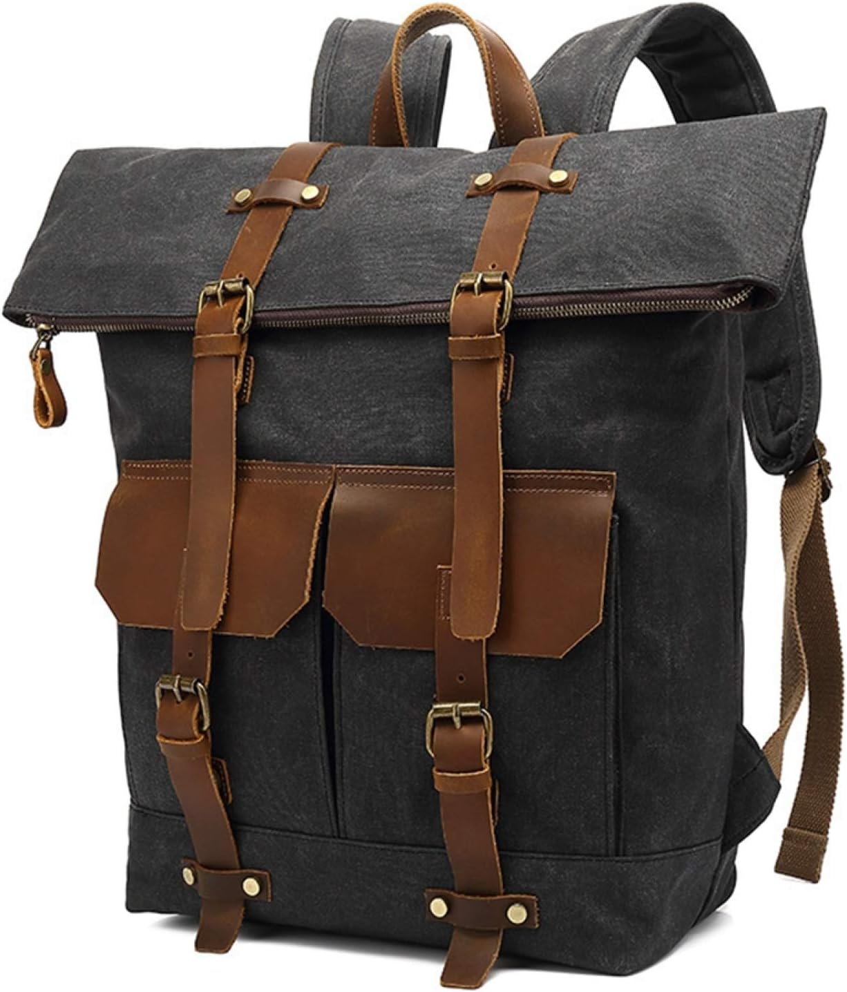 リュックサック キャンバス 防水 オイルワックス 42*31*15cm 大容量 多機能 バックパック デイパック 登山リュック・ザック ビジネス スポーツ アウトドア 旅行 出張 レトロ カジュアル 16,243円