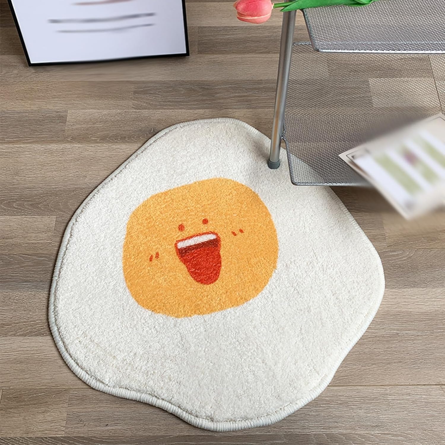カーペット 異型絨毯 円形 センターカーペット 140*140cm 動物型 アニマル 防音効果 滑り止め付き 防塵 折りたたみ 厚い 洗える 手触りいい ファッション 遮音性 室内 リビング 玄関 廊