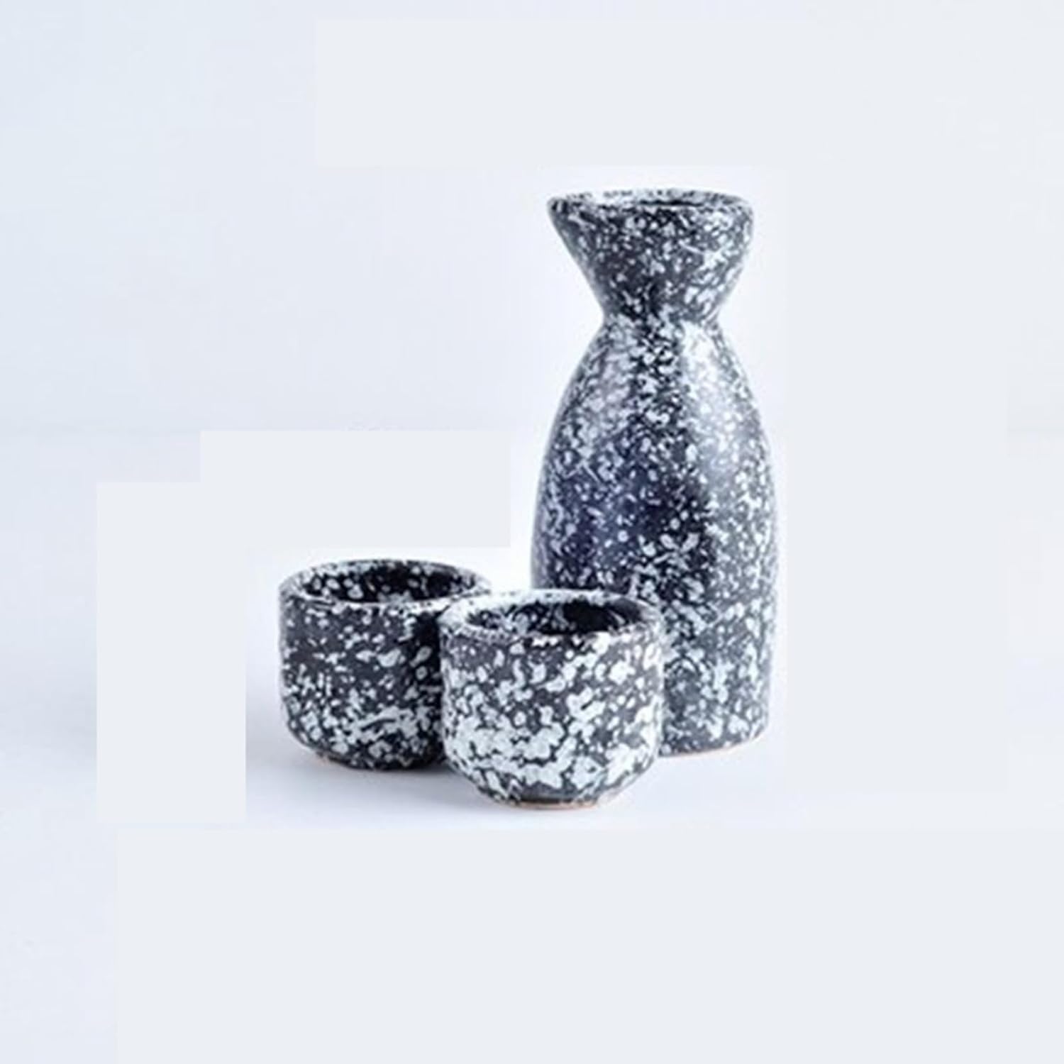 3点セット 酒器 お猪口セット 徳利1個 ぐい呑み２個セット おちょこ 盃 とっくり セット 陶磁器製 酒燗冷酒器 和酒徳利セット 日本酒 電子レンジOK 食洗機対応 退職祝い プレゼント 結婚記念日