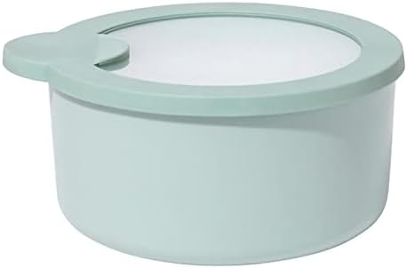 弁当箱 丸型 プラスチック ランチボックス お弁当用 べんとう箱 漏れ防止蓋 冷蔵庫 収納ケース 保存容器 電子レンジで加熱可能 会社/学校/キャンプ/ハイキングに適用 600ML 1000ML (グ