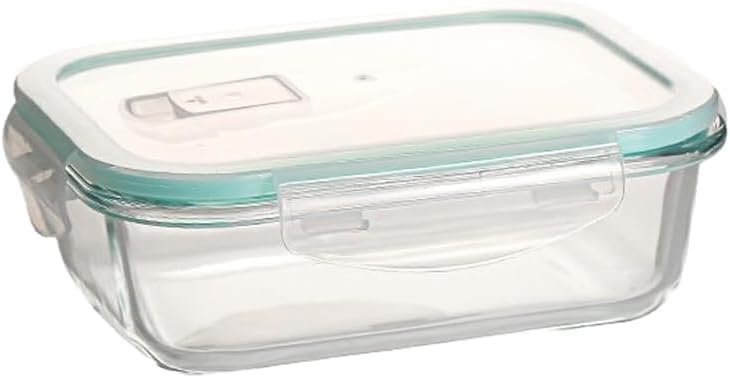 ノーブランド品 ガラスのお弁当箱 耐熱ガラス 密閉弁当箱 収納ボックス 食品容器 ランチボックス 蓋付き 耐寒性 耐熱性よい 電子レンジ対応 BPAフリー 漏れ防止 厚い 角型 640ml