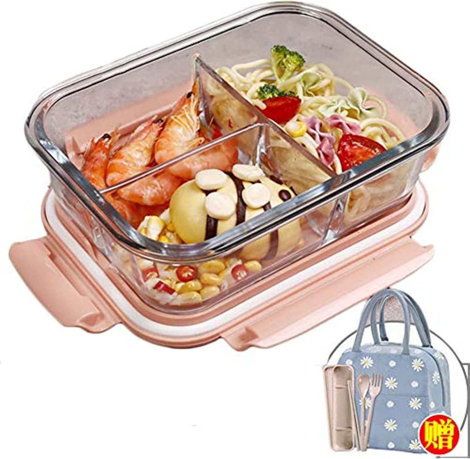 瑠璃弁当箱 - 耐熱性瑠璃で、携帯型なお弁当箱