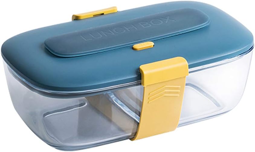 弁当箱 愛くるしげ 瑠璃弁当箱 グリッド図案化 カトラリー 専用陰電子領域 密閉する弁当箱 付き添い人夕御飯ボックス席 目こぼし押しとどめる 授業時間 会社企業 アウトドア (ディープブルー) 弁当箱・弁当袋-キッチン用品・食器・調理器具