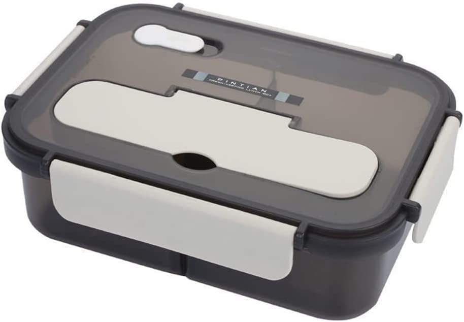 弁当箱 1100ml 3仕切り付き 大容量 よく気密性 漏れ防止 スプーンとフォーク付き 耐熱耐冷 食洗機対応 電子レンジ対応 軽量 持ち運び便利 おしゃれ 人気 多機能 通勤 通学 仕事 出張 オフ