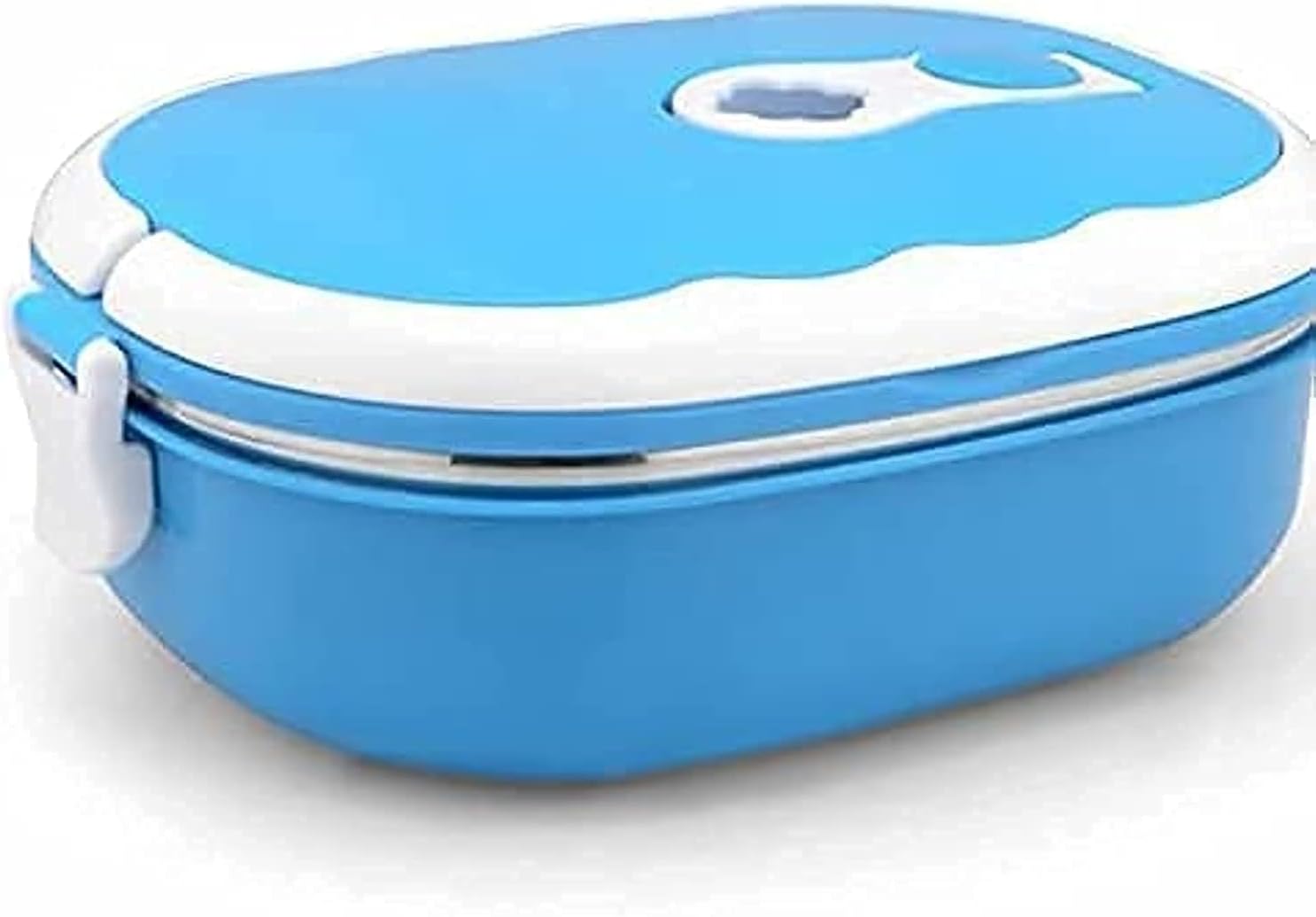 ランチボックス、長方形保温食品用ステンレススチールランチコンテナランチボックス 食品保存容器サーモス ホットフード用 900ml (ブルー1層)