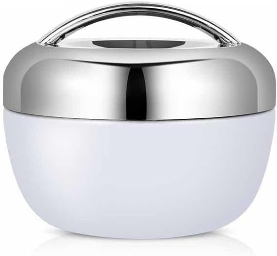 弁当箱 ふわっとした ユニセックス ステンレス ランチジャー ドーム型 大容量 ステンレス ランチ 保存容器 漏れ防止蓋 保温弁当箱 携帯に便利 (ライトブルー 容量 1000ml)