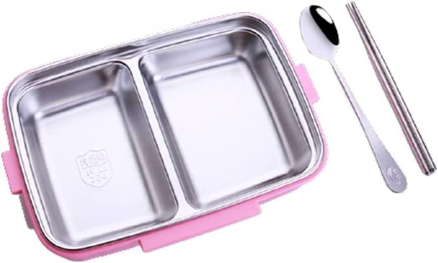 ランチボックス 弁当箱 Bento Box 男性 女性 ステンレス製 弁当箱セット スプーン 箸 通勤 漏れ防止 おしゃれ 軽量 ポータブル お弁当箱 べんとう箱 お弁当 食器 ランチジャー (Col