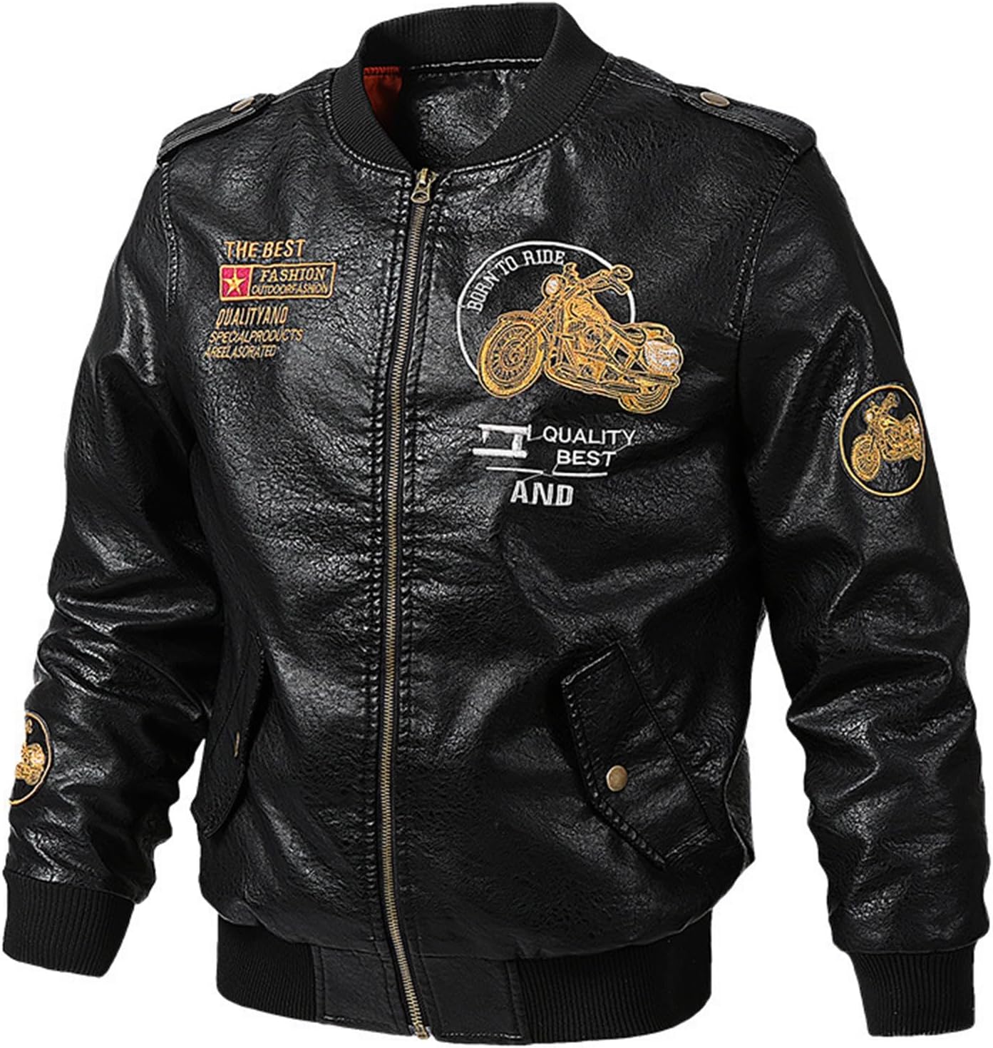 ライダースジャケット メンズ 大きいサイズ 本革ジャケット レザージャケット コート メンズアウター ライダースジャケット バイク 防寒防風 厚手 ブルゾン 革ジャン 春秋冬 MA-1 Gジャン ファ