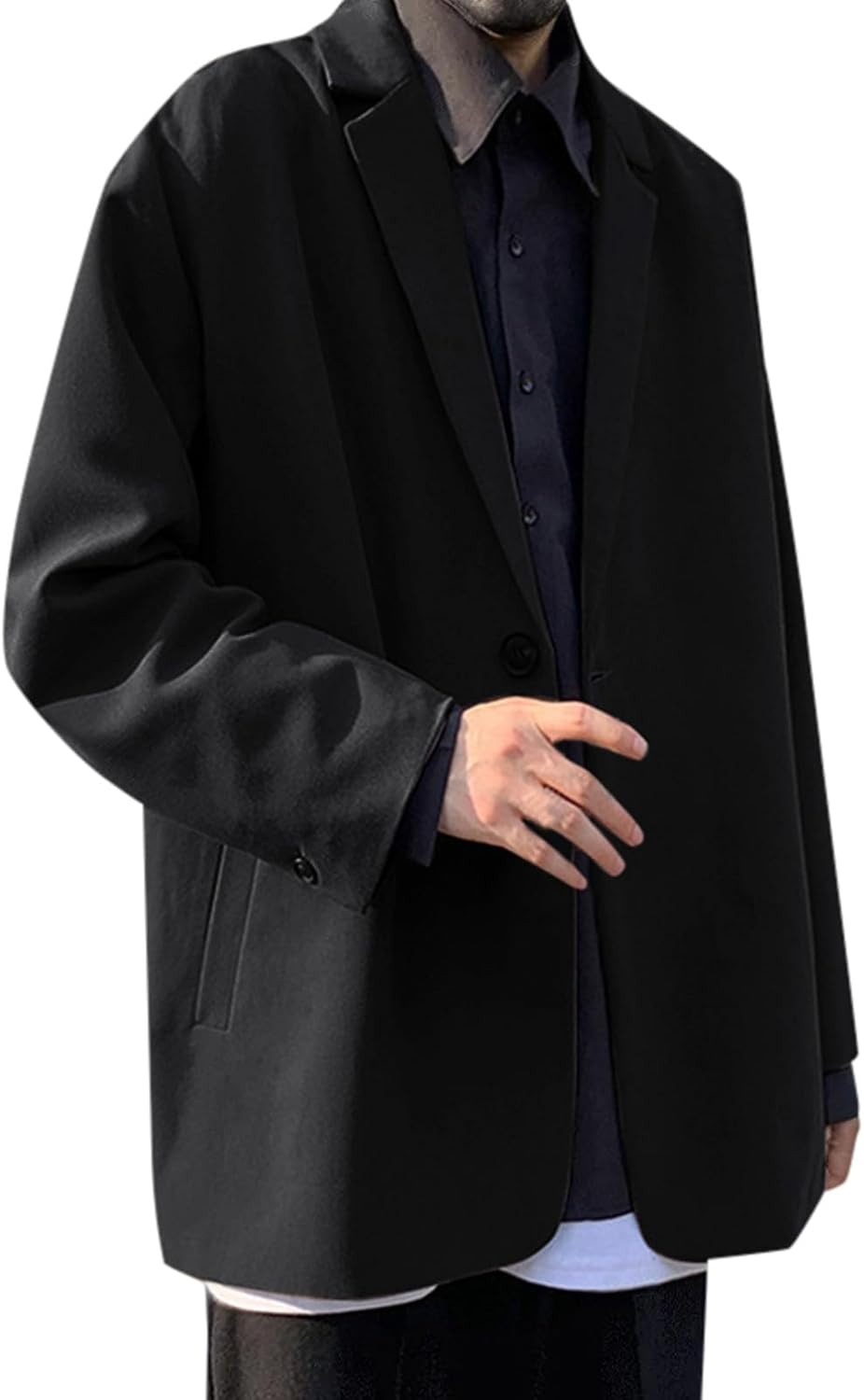 テーラード ジャケット メンズ ブレザー ボタン スーツ フォマール コート ライトアウター 制服 ストレッチ シングル 上着 外套 長袖 カジュアル 軽量 秋 春 無地 ビジネス 大きいサイズ 通気