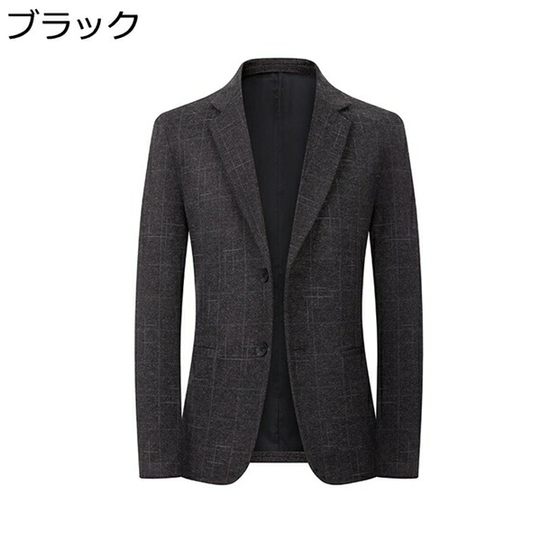 テーラードジャケット　メンズ　ジャケット　ブレザー　2つボタン　春　秋　通勤　紳士服　細身　長袖　ビジネス　ストレッチアウター　スーツジャケット 大きいサイズ カジュアル おしゃれ