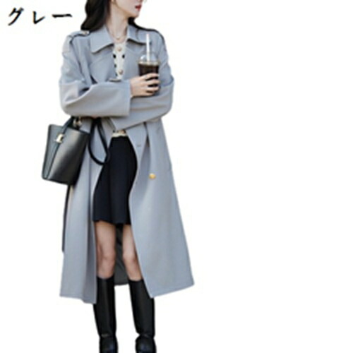 トレンチコート レディース スプリングコート コート 春秋アウター 女性 アウター 春 秋 通勤 通学 デート お出かけ カジュアル きれい 着痩せ 無地｜Libre777