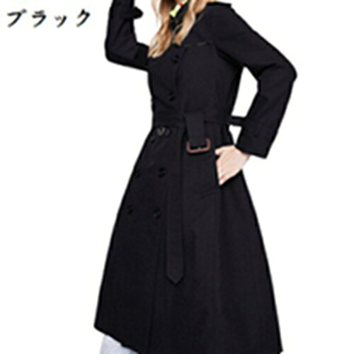 トレンチコート レディース スプリングコート コート 春秋アウター ロングコート アウター 薄手 秋 冬 春 ロング 就活 オフィス おしゃれ シンプル べルト付き ポケット付き 上品 ゆったり きれい 無地 クラシック 通勤 大人|Libre777