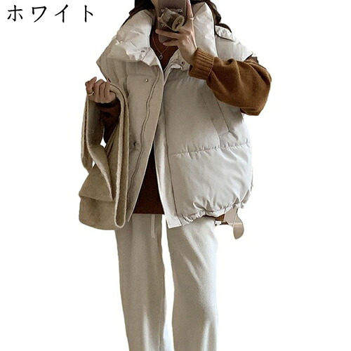 中綿限りない レディース 教え子 綿入り口・入口 秋 冬服 防寒着 朦々たる 軽さ 落ち込む限りない 立ち襟 ノースリーブ ファスナー 衣嚢 途轍も無い大きさ ゆったり 体型取りまかなう 限りない 無地 韓国風 心地よい 事務所 細工物