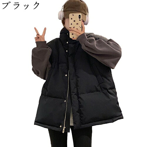 中綿限りない レディース 教え子 綿入り口・入口 秋 冬服 防寒着 あったか 軽さ 落ち込む限りない 立ち襟 ノースリーブ ファスナー 衣嚢 途轍も無い大きさ ゆったり 体型取りまかなう 限りない 無地 分かりやすい 着飾る 御部屋着 御勤め着